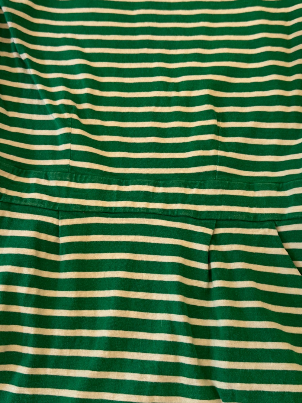 Boden Green and White Striped Sheath Dress SIZE 6L - Picture 3 of 3